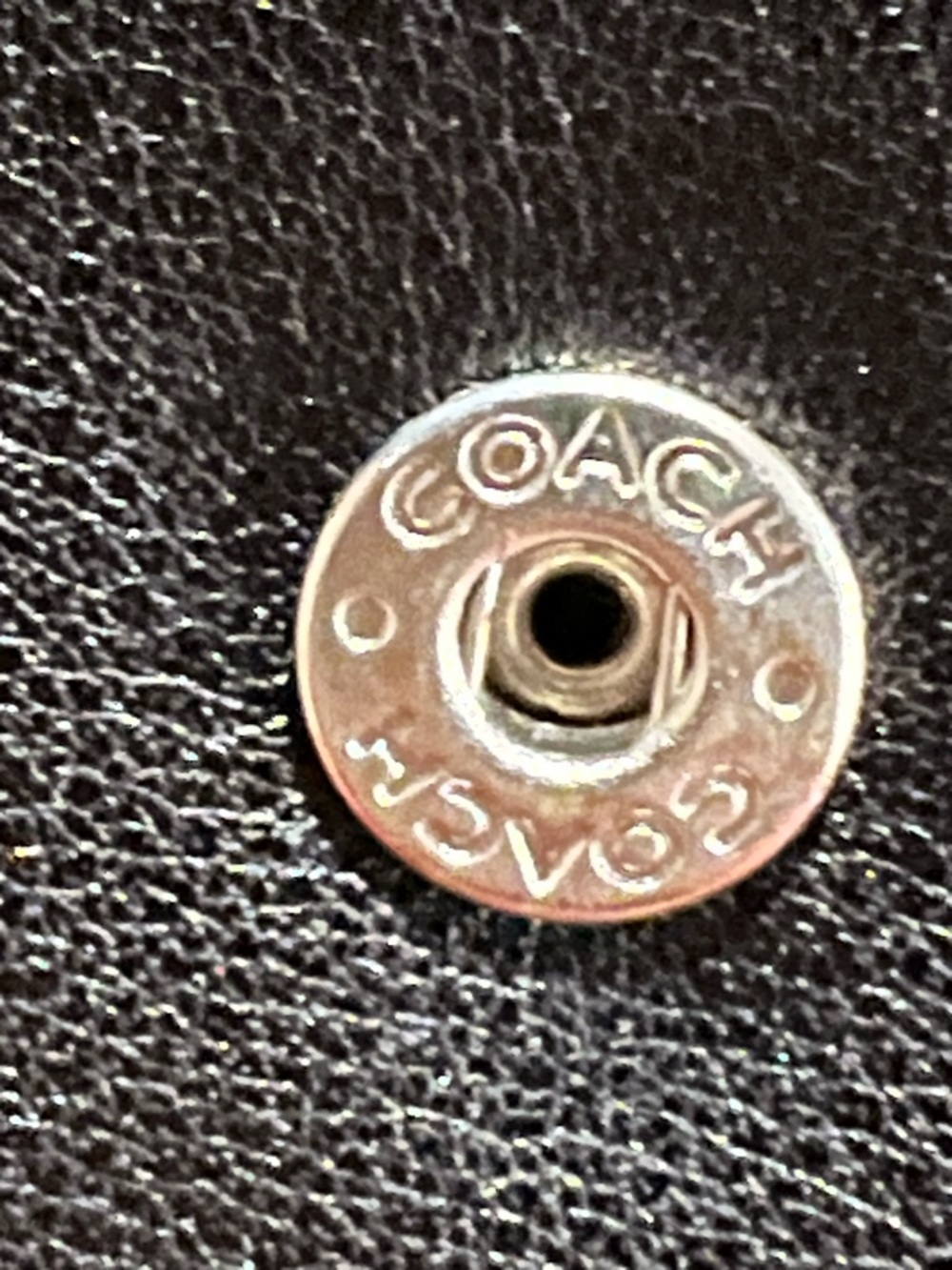 Coach SoHo Y2K Black Leather Trifold Wallet - Picture 8 of 9